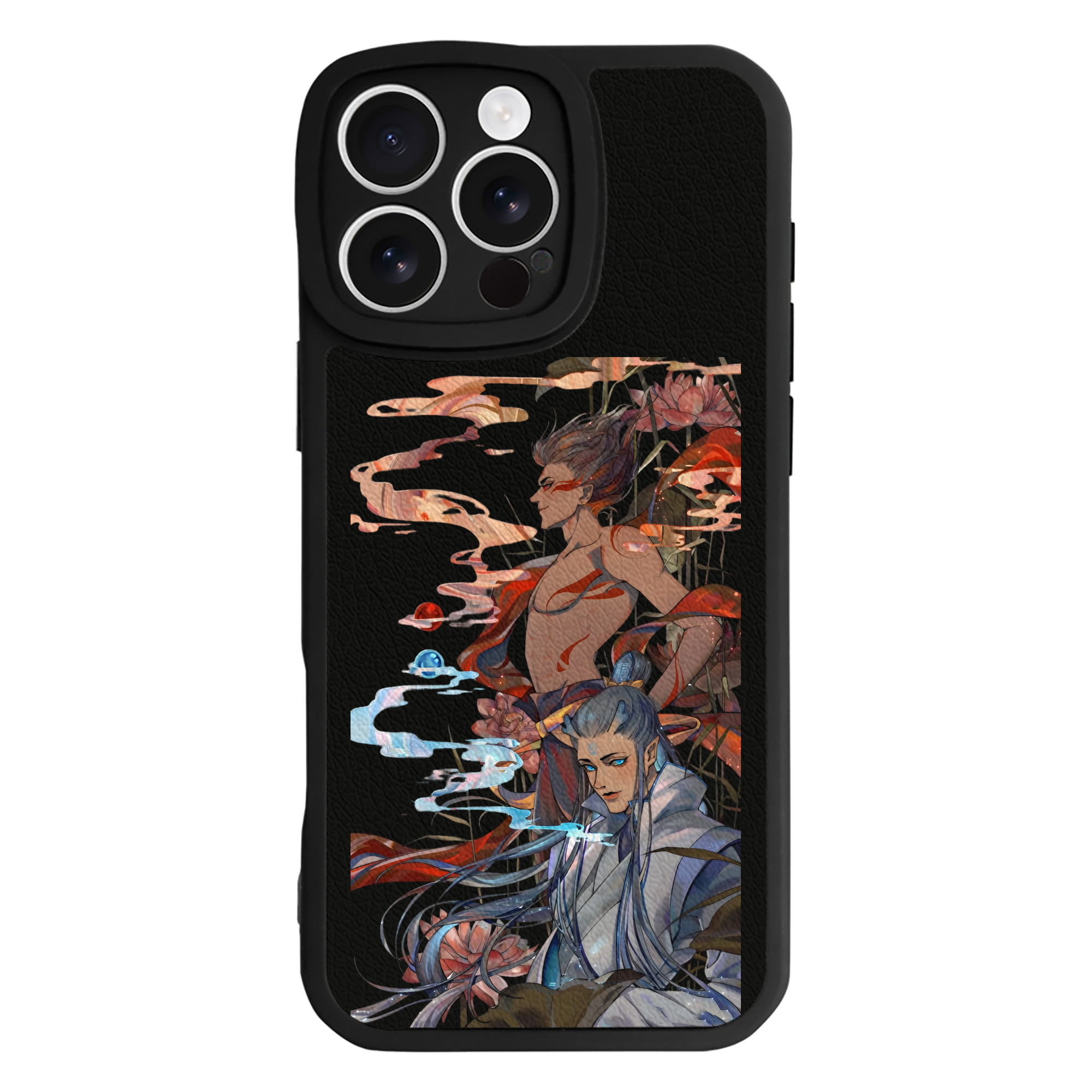（画像用） Ne Zha 2 ナタ 魔童の大暴れ 【iPhone 16シリーズ対応】シリコンスマホケース（レザー調） 材質：シリコン